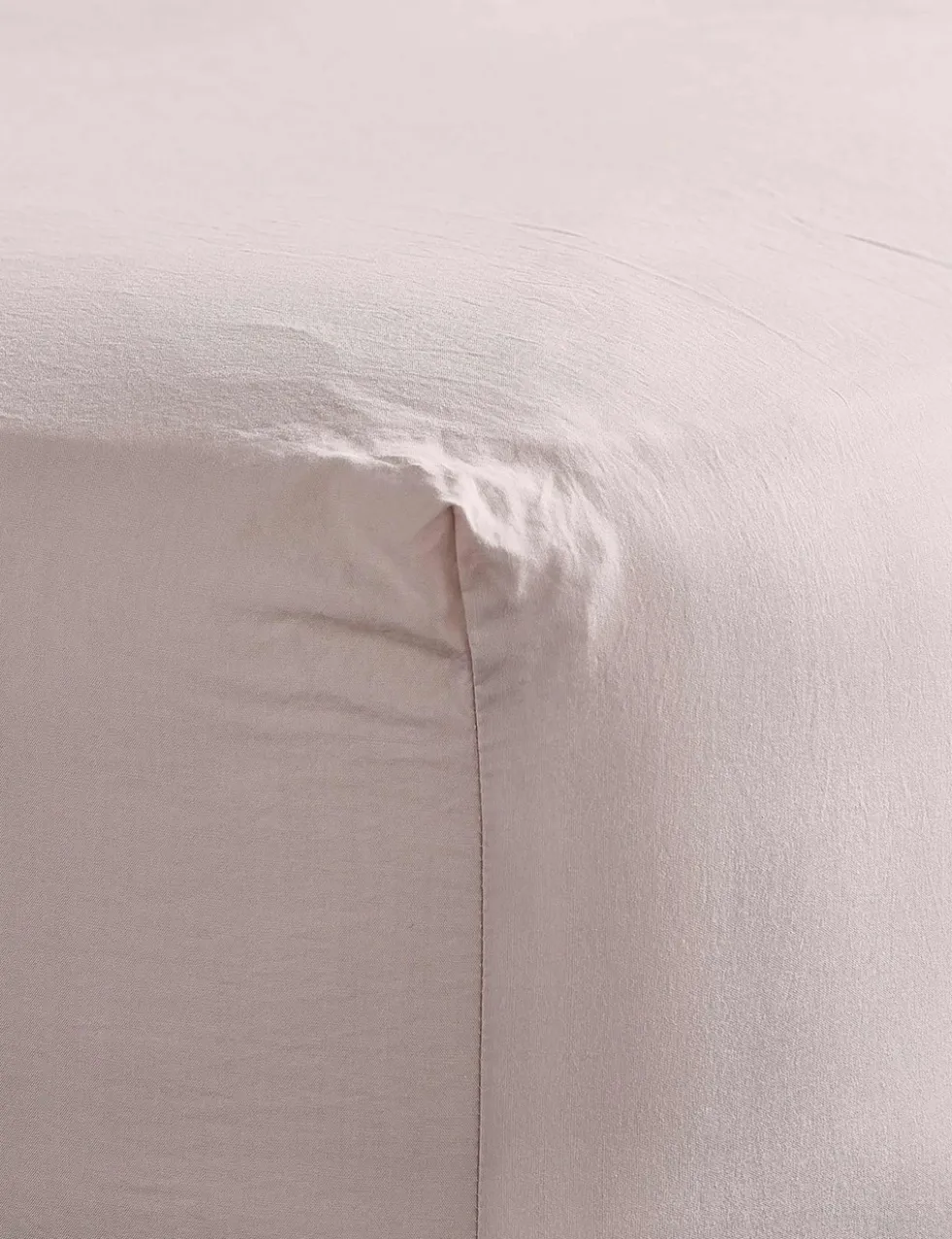 Washed Cotton Deep Fitted Sheet