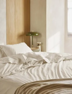 Washed Cotton Percale Duvet Cover