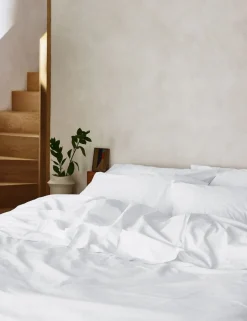 Washed Cotton Percale Duvet Cover