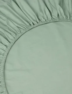 Washed Cotton Percale Fitted Sheet