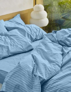 Washed Cotton Striped Duvet Cover