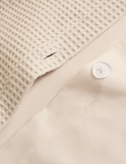 Washed Cotton Waffle Bedding Set