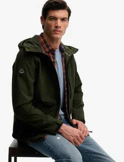 Water Resistant Hooded Softshell Jacket
