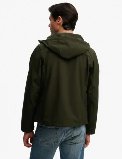 Water Resistant Hooded Softshell Jacket