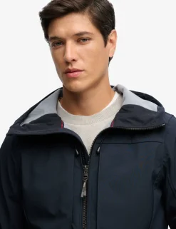 Water Resistant Hooded Softshell Jacket