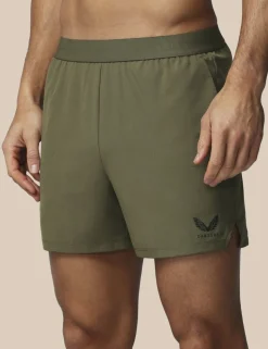 Water Resistant Zip Pocket Sports Shorts