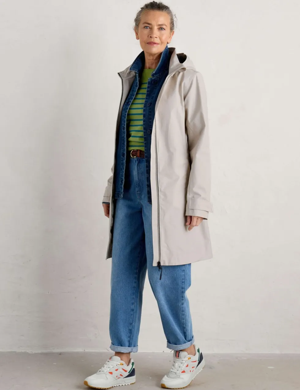 Waterproof Cotton Rich Longline Raincoat