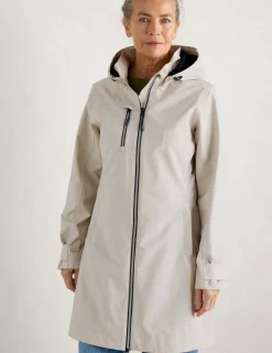 Waterproof Cotton Rich Longline Raincoat