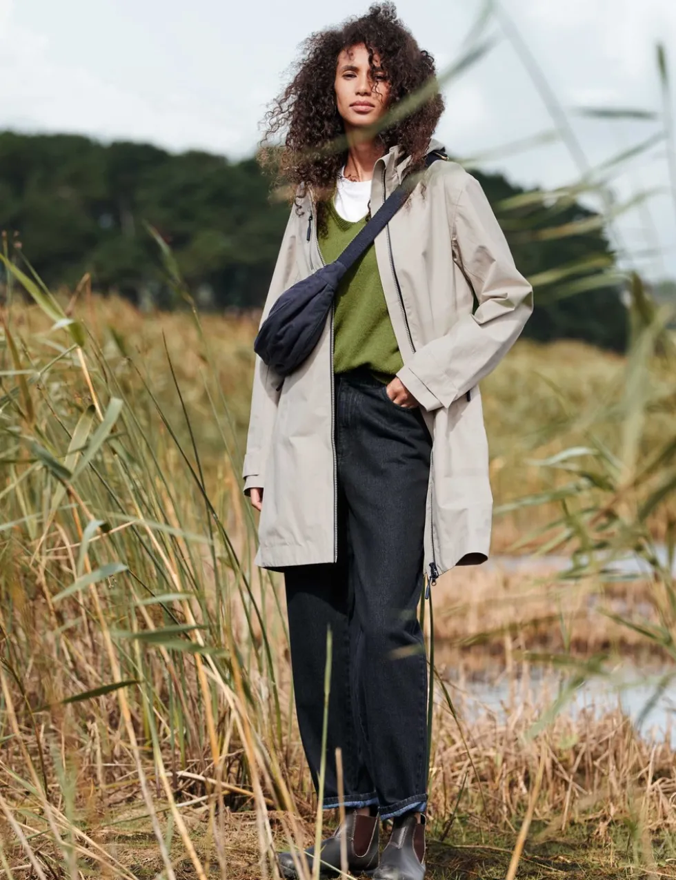 Waterproof Cotton Rich Longline Raincoat