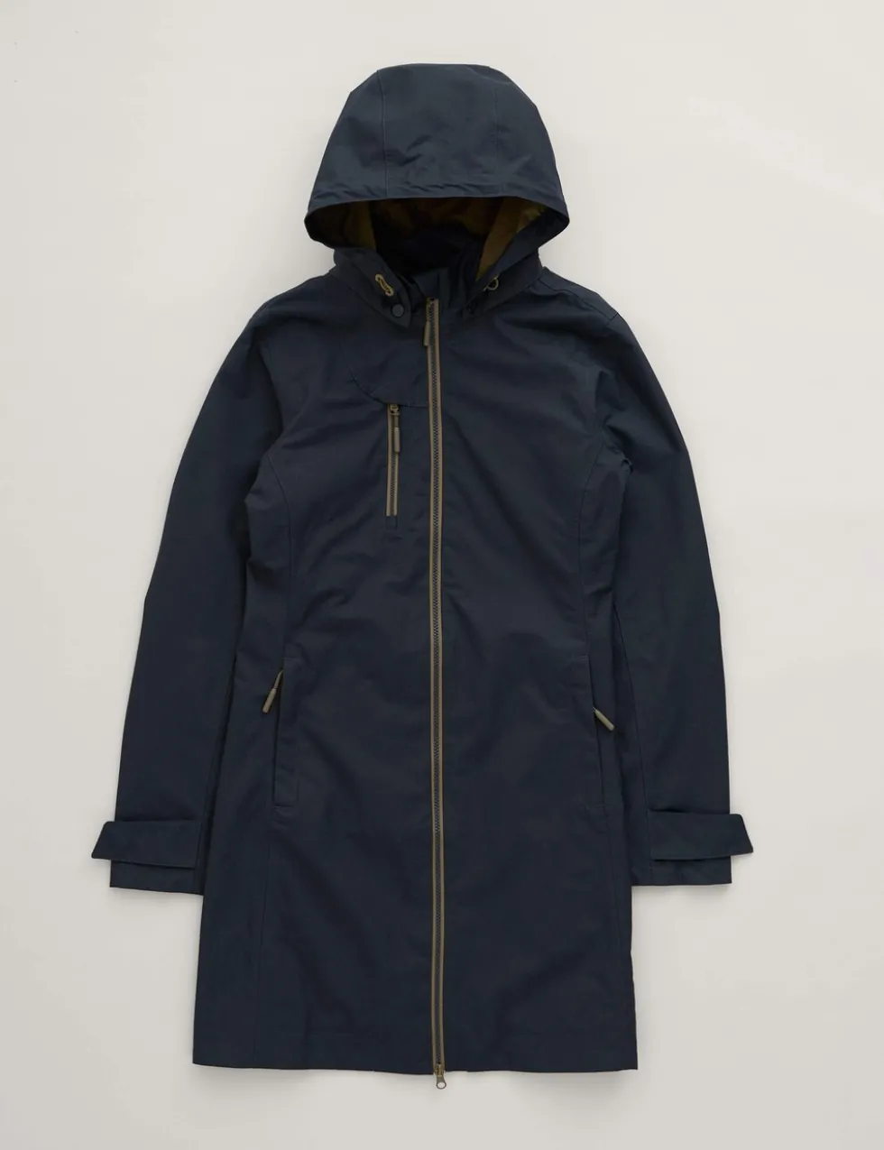 Waterproof Cotton Rich Longline Raincoat