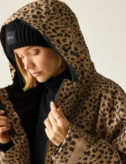 Waterproof Leopard Hooded Changing Robe