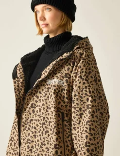 Waterproof Leopard Hooded Changing Robe