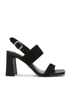 Wendie 015 Suede Ankle Strap Block Heel Sandals