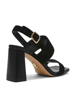 Wendie 015 Suede Ankle Strap Block Heel Sandals