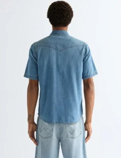 Western Short Sleeve Denim Shirt