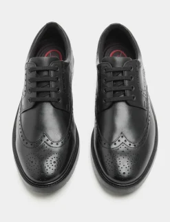 Wide Fit Airflex ™ Leather Brogues