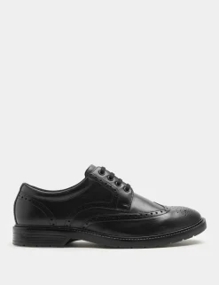 Wide Fit Airflex â„¢ Leather Brogues