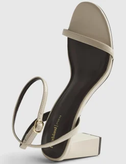 Wide Fit Ankle Strap Block Heel Sandals