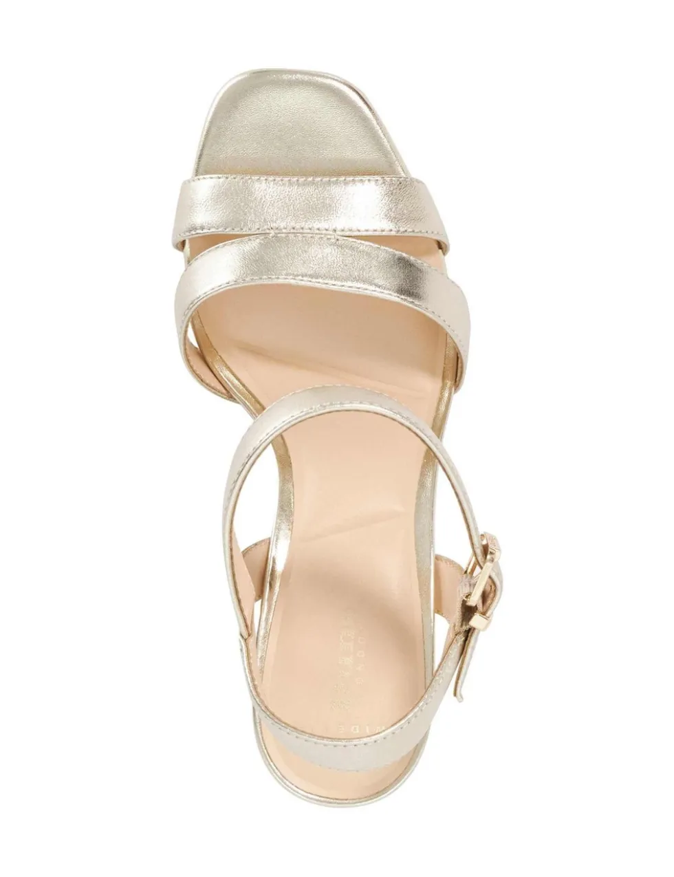 Wide Fit Ankle Strap Block Heel Sandals