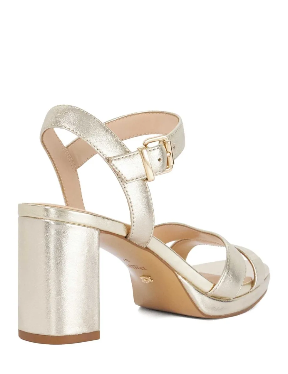 Wide Fit Ankle Strap Block Heel Sandals