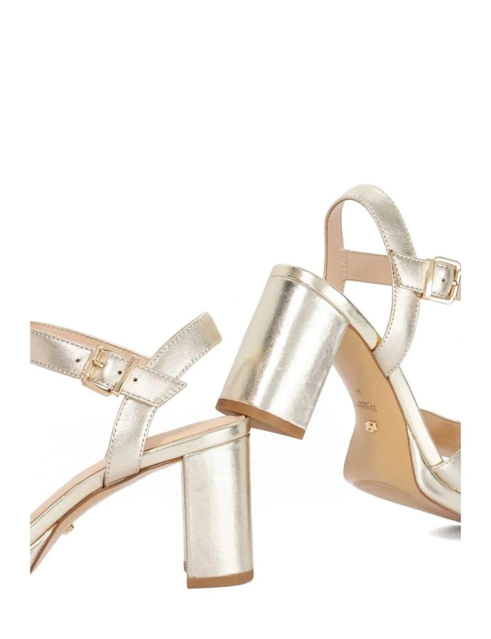 Wide Fit Ankle Strap Block Heel Sandals