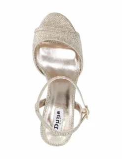 Wide Fit Ankle Strap Kitten Heel Sandals