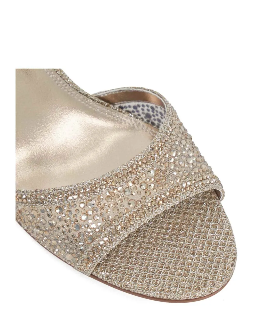 Wide Fit Ankle Strap Kitten Heel Sandals