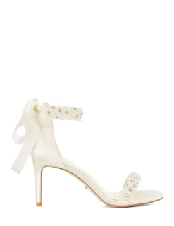 Wide Fit Bridal Ankle Tie Sandals