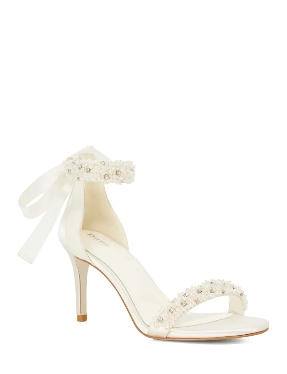 Wide Fit Bridal Ankle Tie Sandals