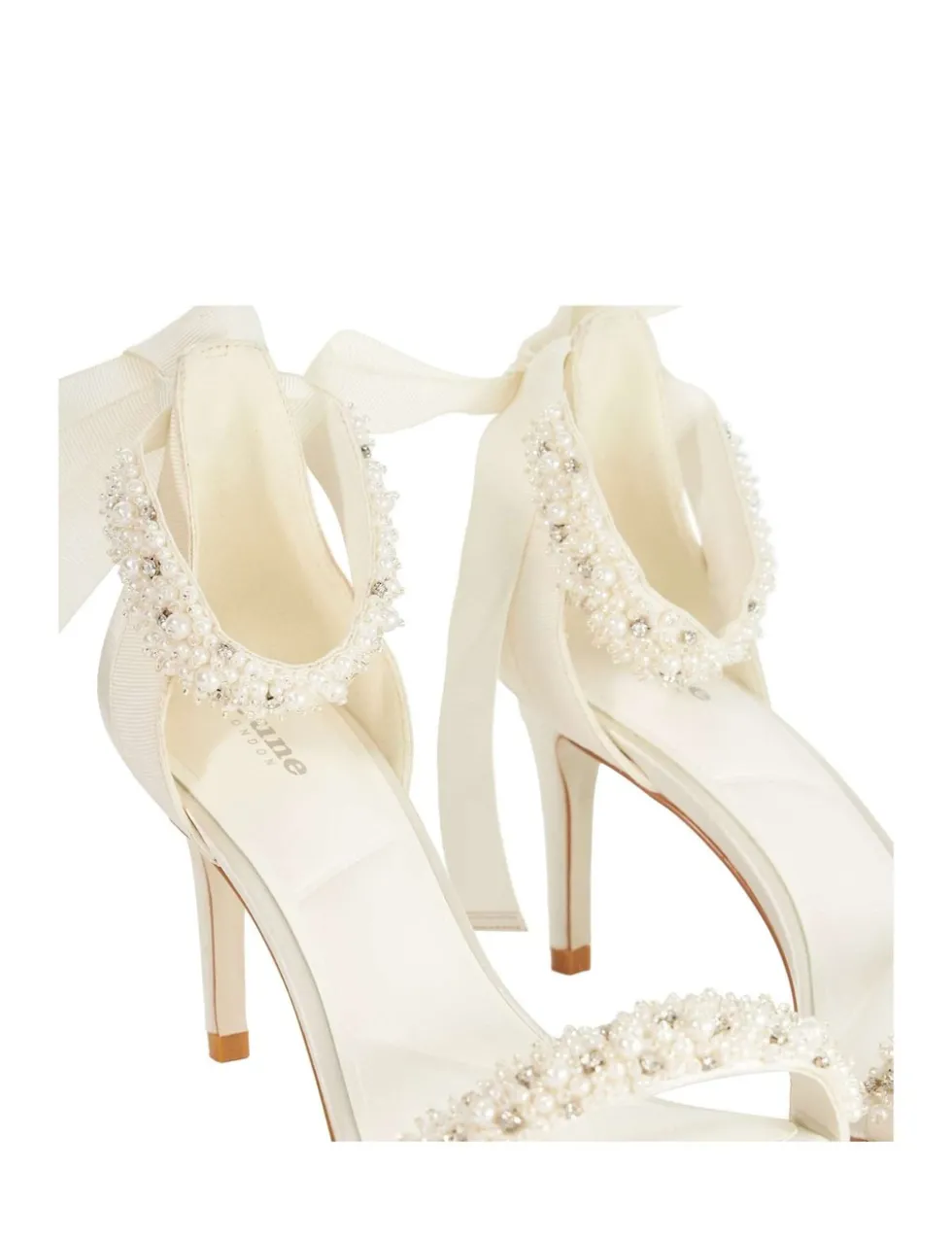 Wide Fit Bridal Ankle Tie Sandals