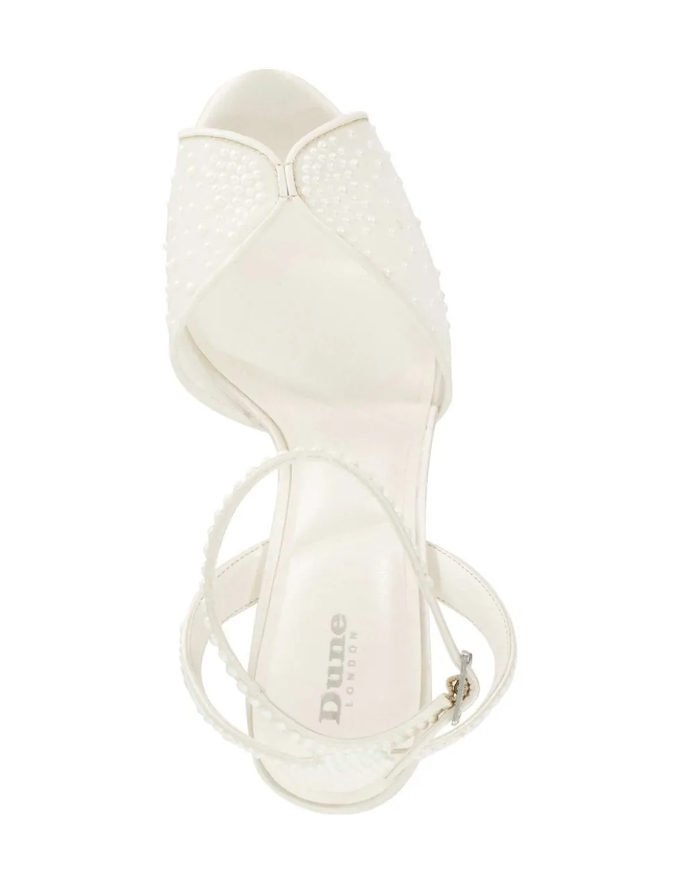 Wide Fit Bridal Mesh Stiletto Heel Sandals