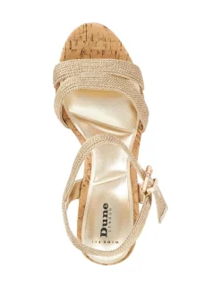 Wide Fit Buckle Wedge Sandals