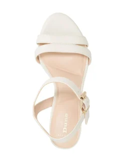 Wide Fit Leather Ankle Strap Sandals