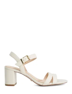 Wide Fit Leather Ankle Strap Sandals