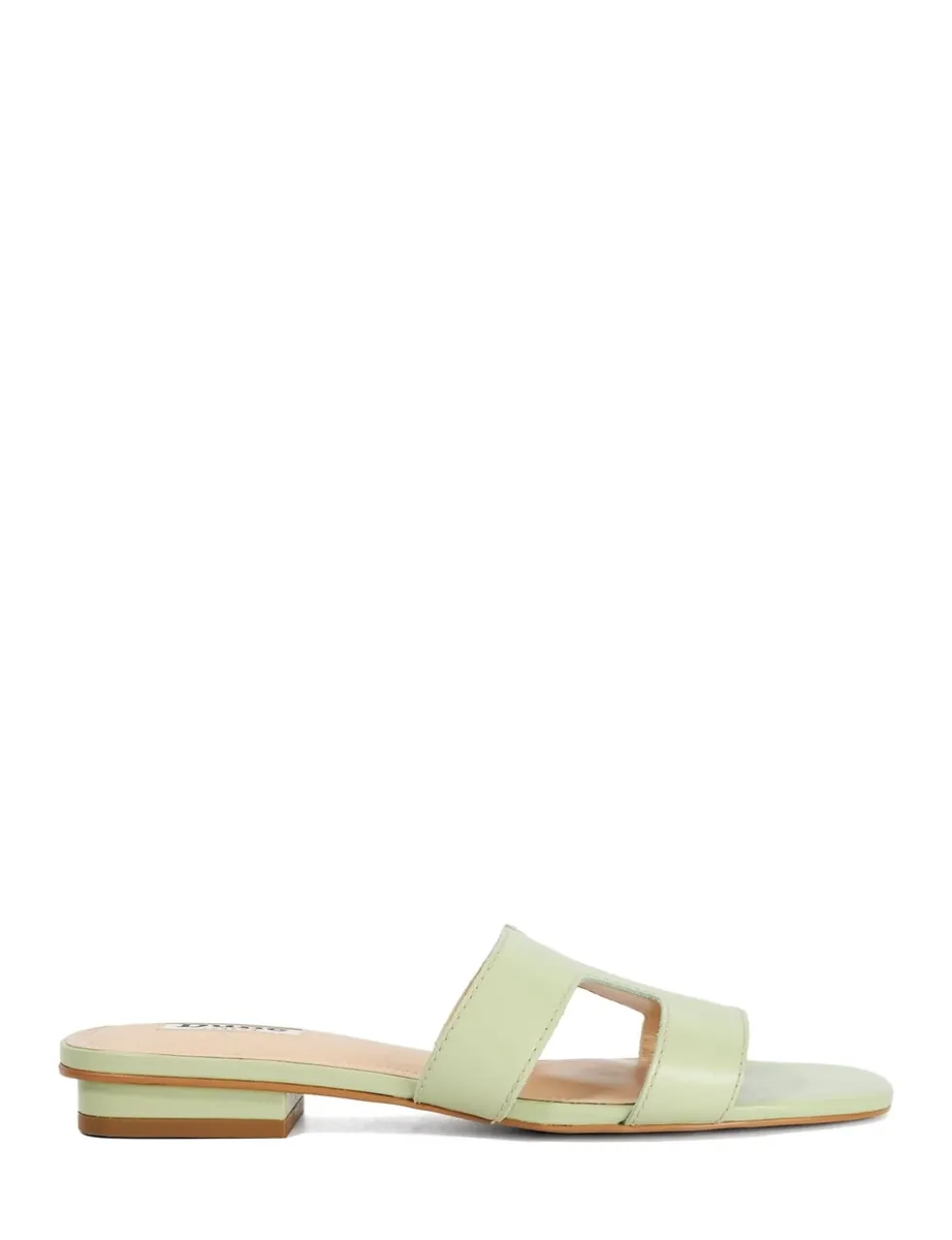 Wide Fit Leather Block Heel Sandals