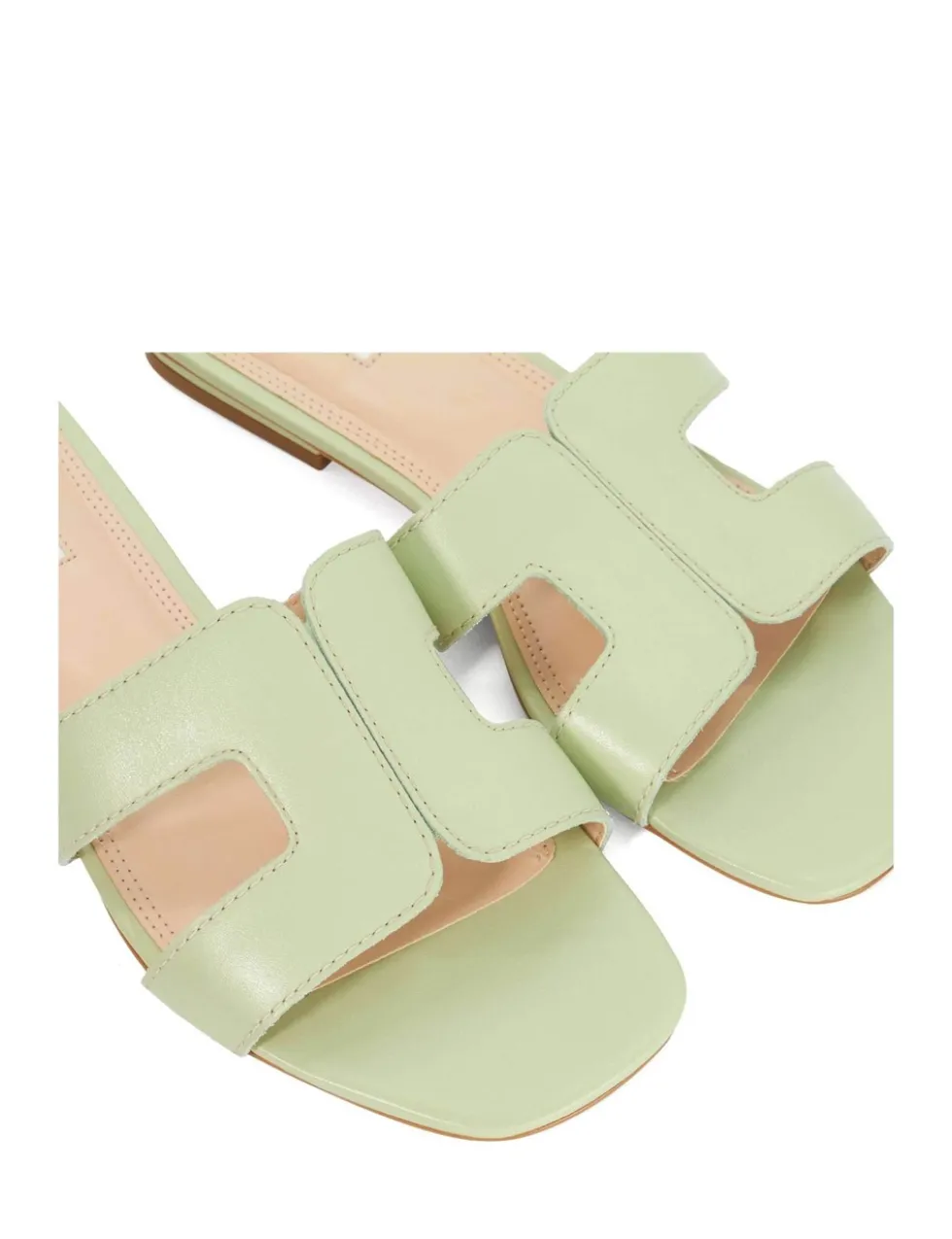 Wide Fit Leather Block Heel Sandals