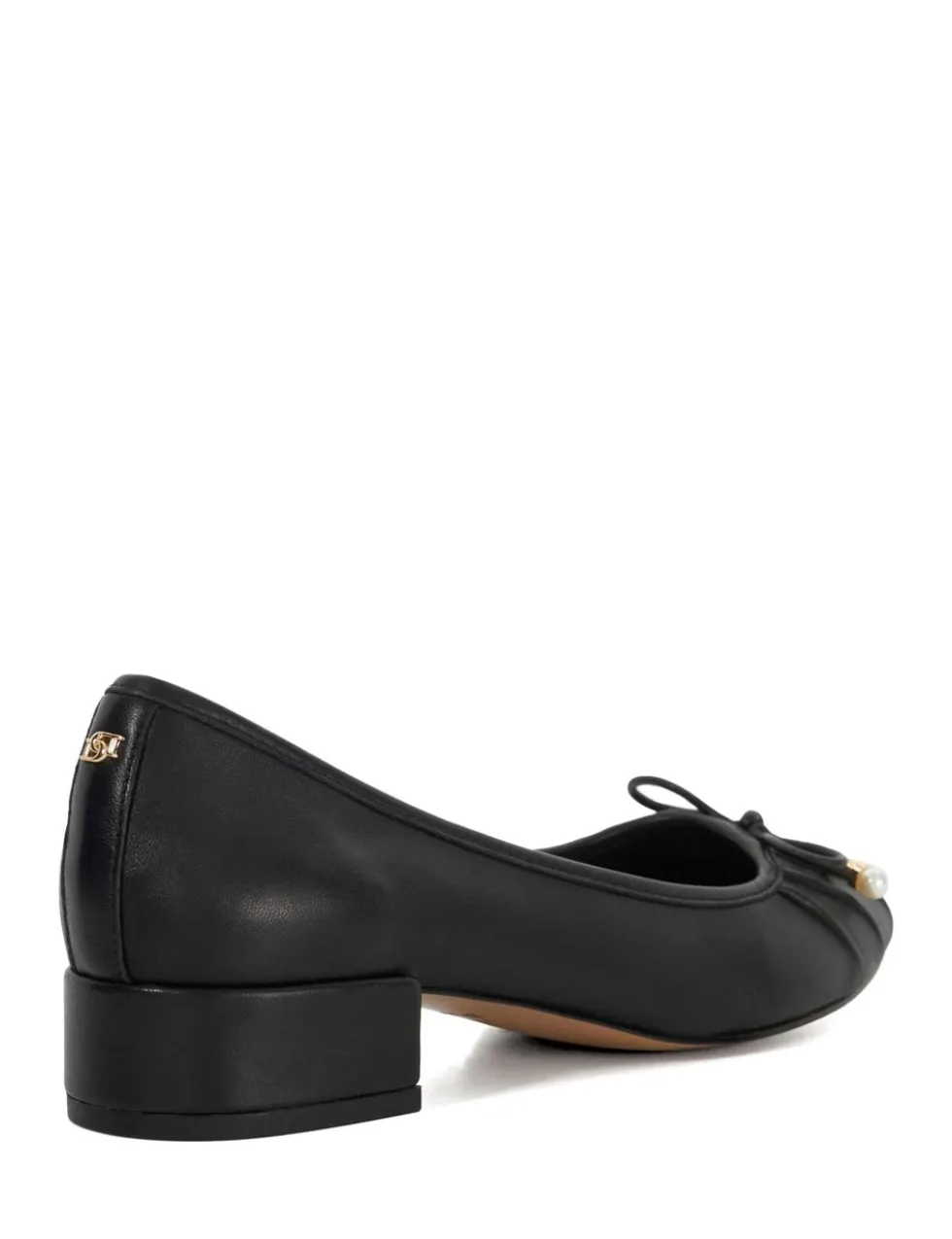Wide Fit Leather Block Heel Pumps