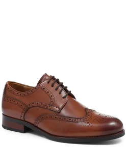 Wide Fit Leather Brogues