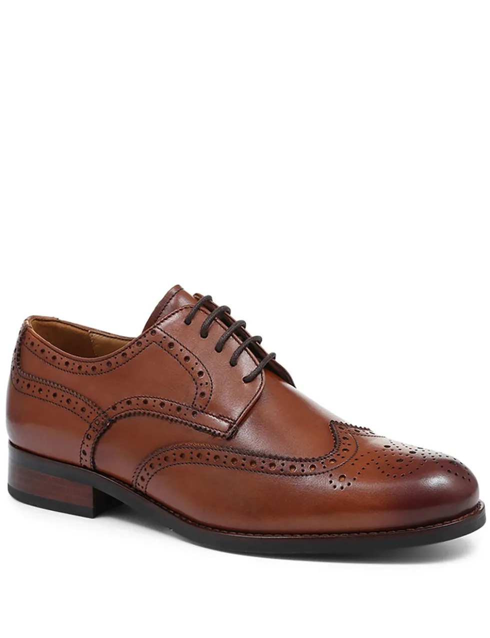 Wide Fit Leather Brogues