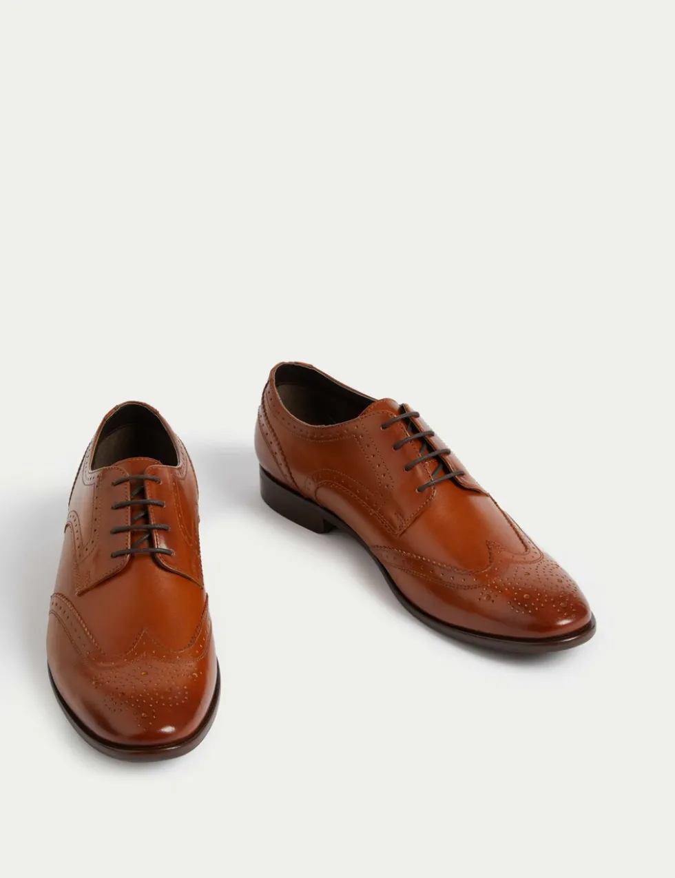 Wide Fit Leather Brogues