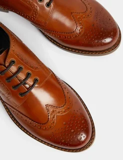 Wide Fit Leather Brogues