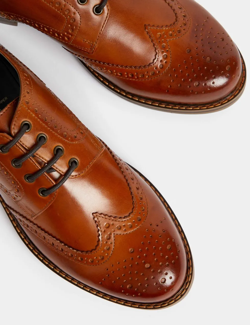 Wide Fit Leather Brogues