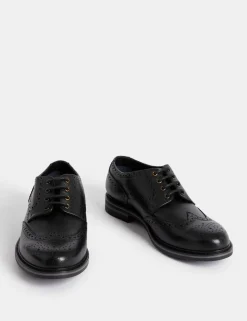 Wide Fit Leather Brogues