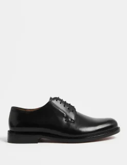 Wide Fit Leather Derby Shoes