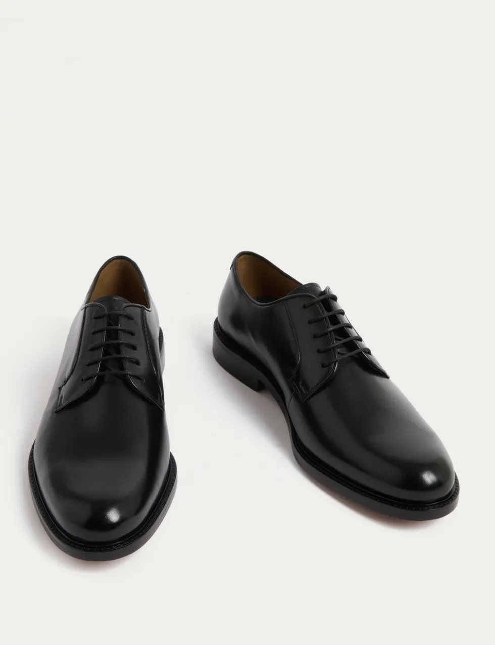 Wide Fit Leather Derby Shoes