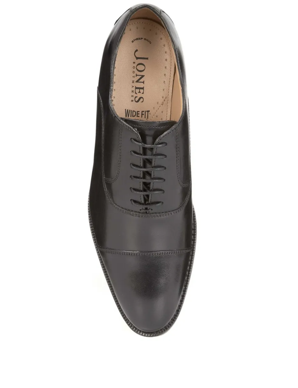 Wide Fit Leather Oxford Shoes