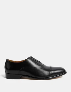 Wide Fit Leather Oxford Shoes