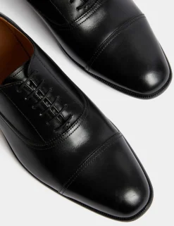 Wide Fit Leather Oxford Shoes