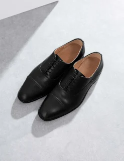 Wide Fit Leather Oxford Shoes