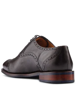 Wide Fit Leather Oxford Shoes